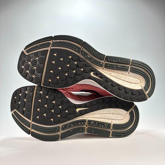 Nike Air Zoom Pegasus 34 Red White Lace Up Running Shoes 880555-602 Mens Size 11 - Picture 8 of 10